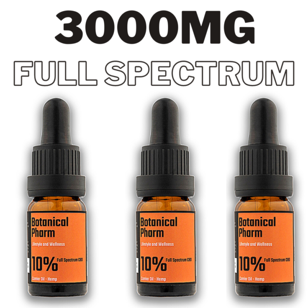 3000mg Oil Bundle - 3x Botanical Pharm 10% Full Spectrum